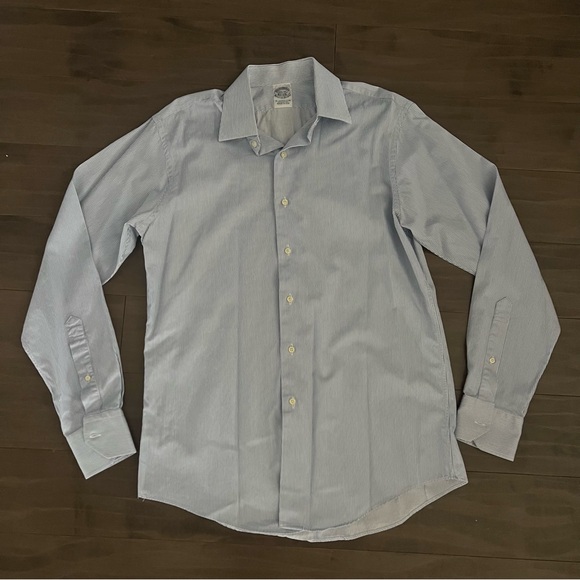 Brooks Brothers Pin Stripes Classic Button Down dress shirt Makers & Merchants - Picture 1 of 11